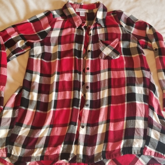 Motherhood Maternity Tops - Maternity flannel top